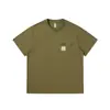 Yidao Vintage 2026 Verano Nuevo Japonés Retro Moderno Parche en la Manga Bolsillo con Cremallera Diseño Corte Holgado Unisex Camiseta de Manga Corta
