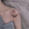 Estilo Oscuro Pequeño Tigre Ins Estilo Fresco Pegatinas de Tatuaje para Pareja Impermeables Unisex Ballena Estudiante Pegatinas Realistas Personalizadas