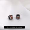 Preservação da Cor Ouro 14K Preto Fosco Zircônia Contas de Cristal Joias DIY Acessórios de Pulseira de Pérola Contas Feita à Mão