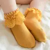 Calcetines Personalizados para Niñas Calcetines de Encaje Transfronterizos para Niños Calcetines de Princesa para Bebé con Borde de Encaje Calcetines Blancos Cortos para Niñas Pequeñas
