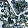 30 Colores 8-10 mm Perlas de Explosión de Grietas de Hielo Perlas de Vidrio Rachado de Dos Tonos Perlas de Vidrio Espíritu de Hielo Perlas Sueltas para Joyería DIY
