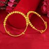 Agite o som do mais vendido simples moda clássico push-pull transferência contas ouro pulseira feminina longo prazo não desbotamento jóias atacado