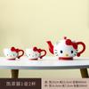 Bonita taza de agua de Hello Kitty, taza de leche de gran capacidad, linda taza de cerámica de alta temperatura y alto valor con asa para niñas