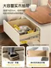 Mesita de Noche de Madera Maciza Dormitorio Hogar 2026 Nuevo Lujo Ligero Sensación de Alta Gama Pequeño Gabinete de Almacenamiento Vintage Moderno Simple