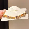 Pulsera de cierre redondo con circonitas cúbicas súper brillantes, una pieza de joyería de nicho, de alta gama, moderna y exquisita, un accesorio ligero y versátil que realza tu estilo general