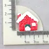 Accesorios para Funda de Teléfono Móvil de Alce Accesorios para el Cabello DIY Accesorios de Navidad Muñeco de Nieve Árbol de Navidad Pegamento de Crema DIY Accesorios para Tocados de Resina