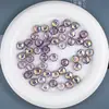 Cuentas de Rueda Facetadas Transparentes Agrietadas Dingyi Cuentas Acrílicas Galvanizadas Luna Fría Accesorios para Cadena de Teléfono Móvil DIY