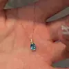 Collar con Colgante de Gota de Agua Estilo Coreano para Mujer, Estilo Ins Fresco y Elegante Lujo Ligero Exquisito Temperamento Cadena para Clavícula Versátil Venta al por Mayor