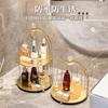Rack de Armazenamento de Gaiola de Pássaro de Ferro para Banheiro Rack de Armazenamento de Cosméticos para Banheiro Rack de Produtos para Cuidados com a Pele Rack de Armazenamento de Perfume de Mesa