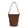 2026 Nuevo Bolso Cubo Color Macarrón para Mujer, Bolso de Hombro Simple y Versátil, Bolso Cruzado de Gama Alta, Bolso de Mano de Lujo Ligero