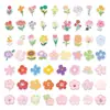 60 Pegatinas de Flores de Dibujos Animados Coloridas para Graffiti para Decoración Transfronteriza de Maletas, Fundas de Teléfono y Cuadernos al por Mayor