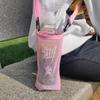 Bolsa de malla para llevar al aire libre, para llevar agua, para un solo hombro, para escalar montañas, para guardar bebidas, para estudiantes, para hervidor de agua