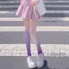 Meias Gradiente Rosa Pêssego Branco Estilo Menina Japonesa Lolita Meia-calça Fina Colorida de Seda Preta Celebridade da Internet Desejo Puro