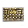 Producto Nuevo Transfronterizo 100 Piezas Bolas de Navidad 3-6cm Brillantes Mate Huecas Decoraciones Navideñas