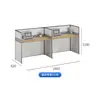 Estación de Trabajo del Personal Escritorio de Computadora Hecho a Medida Muebles de Oficina Escritorio de Cubículo para Cuatro Personas Escritorio Doble Estación de Trabajo Combinación Libre