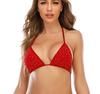 Amazon Ebay transfronterizo talla grande brillante pedrería pedrería sexy sujetador top de bikini