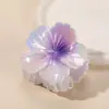 Clip de Flor de Nuevo Estilo Transfronterizo Clip de Tiburón Flor Gradiente Perlado Clip para Cola de Caballo Alta Fresco y Dulce Venta al por Mayor