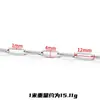 Corrente de Extensão Oval Soldada em Aço Inoxidável Corrente de Metal Corrente para Pulseira Colar DIY Acessórios Semi-Acabados