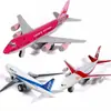 Caja color Pohe metal avión A380 modelo simulación aerolínea acústico-óptico juguetes para niños adornos de colección transfronterizo