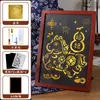 Kit de Pintura con Pan de Oro DIY, Arte Hecho a Mano con Pan de Oro, Pintura Decorativa, Regalo, Pintura para Marco de Fotos, Adorno, Actividad de Salón