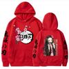 Anime Ghost Extermination Blade You Bean Periférico Impreso Sudadera con Capucha para Adulto con Forro Polar Sudadera con Capucha de Otoño e Invierno para Hombre y Mujer