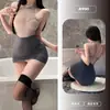 Saia Bodycon Sexy Tentação Secretária Fita Plus Size Conjunto Transparente Sedução Pura Flirtatious