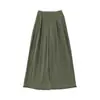 Conjunto Combinando Pai e Filha Wulibu Roupa Infantil Verão Respirável Folha Verde Camisa Boneca Calça Reta Solta Tendência