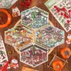 Ver Pegatina de Paisaje Eslite Serie Meow Fun Pabellón de Ocio Año Nuevo Estilo Nacional Paisaje Inmersivo de Descompresión Pegatina