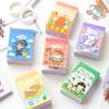 Pegatinas de frijol adzuki con mensaje de material suave, pegatinas frescas y bonitas para diario de cuentas, 50 unidades