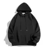 Suministro Exclusivo Transfronterizo de Sudaderas para Hombre de Primavera y Otoño, Sudadera con Capucha Versión Lisa de Algodón 280g, Top Grueso Holgado de Manga Larga