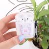 Funda protectora para Airpods 1/2 generación de oso para auriculares Apple Pro3 generación, carcasa transparente flexible con pegamento, linda carcasa de TPU.