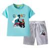 Thomas meninos verão novo estilo estrangeiro terno casual infantil bebê manga curta shorts conjunto de duas peças de uma geração de cabelo