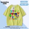 Camiseta Rítmica Ropa Infantil Algodón Manga Corta Sprunki Ropa Infantil Accesorios Niños y Niñas Casual Estampado Superior