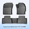 Adequado para Toyota Toyota Cross Tração Dianteira Combustível 2021-2024 Volante à Direita Tapetes de Chão 3D para Todos os Climas de TPE