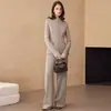 Nueva Chaqueta de Lana Otoño e Invierno 2025 Estilo Coreano Tejido de Lana Ajustado Cuello Alto Top de Commuter para Mujer Cárdigan para Mujer
