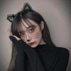 Diadema coreana con orejas de gato de encaje para mujer, banda para el pelo roja con red para lavarse la cara, accesorios sexys para fiestas y actuaciones, venta al por mayor
