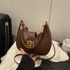 Bolso Baguette Simple de Nicho Francés Bolso de Axila para Mujer Nuevo Moda Transfronteriza Bolso de Mano Versátil Elegante de Un Solo Hombro Bolso Cruzado