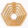 2026 Aro de Bordado Hexagonal Abs Colorido Herramienta para Punto de Cruz Aro de Bordado Suave Herramienta Auxiliar de Bordado