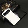 Capa dobrável para celular Google Pixel Fold, capa traseira de couro com estampa de lichia, cor sólida, capa protetora para comércio exterior