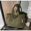 Bolso de pana para mujer, gran capacidad, nuevo bolso de hombro informal de otoño e invierno 2024, bolso de mano premium