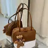 Bolso de Ante Peludo para Debajo del Brazo para Mujer 2026 Nuevo de Moda Otoño Retro Milanés de Hombro Único Gran Capacidad Bolso para el Trabajo