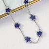 Nueva pulsera de acero de titanio de trébol de cinco hojas para niñas novias lujo ligero diseño nicho ins collar fabricantes de joyería venta al por mayor