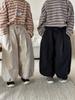 Productos Infantiles Jiaye 2026 Nuevos Pantalones de Algodón Estilo Linterna para Primavera y Otoño para Niños y Niñas, Pantalones Largos Holgados con Parches y Cordón