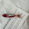 Nuevo Pasador para el Cabello con Patrón de Acetato de Peces Lindos Y2K Dulce Fresco Pinza para Flequillo Pinza Lateral Pinza para Cabello Suelto Pinza de Pico de Pato Accesorio para el Cabello