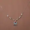 Estilo étnico de Xizang cadena de flecos para la frente femenina estilo retro exótico decoración de la frente colgante de cejas estilo antiguo Joyería para la cabeza Foto collar