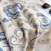 Chal Manta para el Hogar Estilo Nórdico Paisley Manta de Mesita de Noche Estilo Étnico Bufanda Jacquard de Cachemira Sintética Versátil Venta al por Mayor