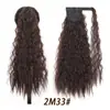 Rabo de Cavalo Sintético para Mulheres, Rabo de Cavalo Longo Trançado, Estilo de Amarrar, Cabelo Sintético Natural Invisível, Rabo de Cavalo com Aplique de Fita Mágica