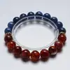 Pulsera de Cristal de Cianita Natural Song of Ice and Fire para Mujer, Versátil Ágata Roja Pulsera de Blanqueamiento de Moda al por Mayor