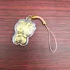 Mini Pingente de Gato Kt Dourado Imitação, Chaveiro de Folha de Ouro Imitação, Pingente para Corrente de Celular, Presente Promocional Popular