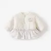 Chaqueta de Algodón Acolchada Delgada para Bebés y Niños Pequeños, Clase A, Abrigo de Otoño e Invierno para Niñas, Ropa Exterior Cálida de Algodón para Bebés para Exteriores